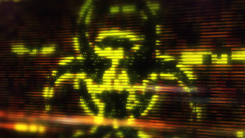 Biohazard symbol glowing on digital display showing biological hazard warning - Powered by Shutterstock - Get 15% off with code: PIKWIZARD15