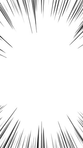 Comic book focus line frame, vertical, white background