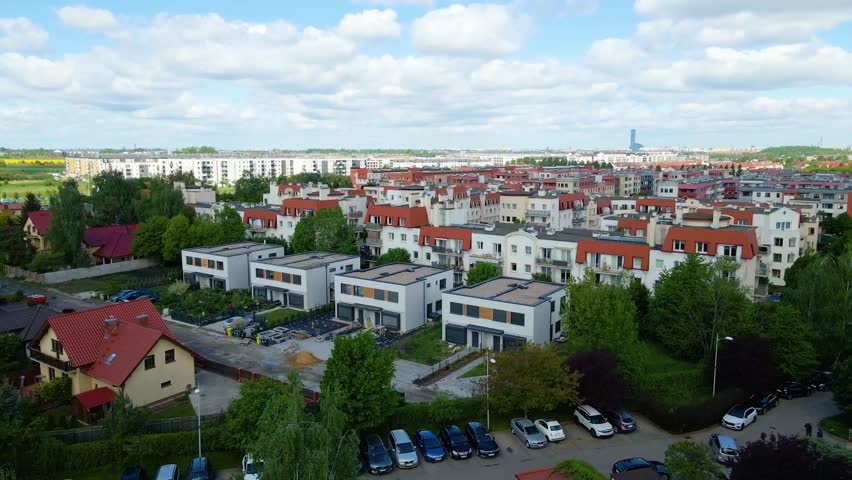 Modern residential complex new infrastructure Wroclaw Poland