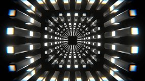 White Neon Columns Tunnel Background VJ Loop in 4K - Powered by Shutterstock - Get 15% off with code: PIKWIZARD15