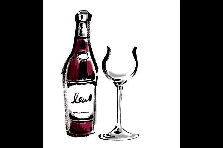 CG Animation of Red Wine Being Poured into a Glass

