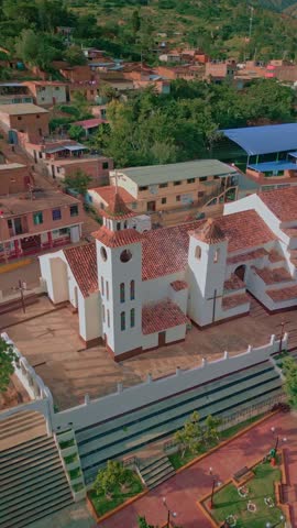 
rustic village church in Peru
