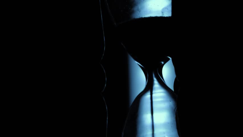 Cinematic Falling Sand in Hourglass – Time Passing Concept