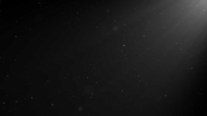 Flickering abstract Dust Particles motion. Volumetric light. Seamless loop
