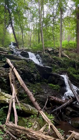 Three-Tier Waterfall in the Hudson Highlands (Beacon, New York, USA)