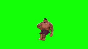 3D animation of character sitting, swiping tablet, and looking sad. Green screen background for digital use, perfect for video editing and content creation. - Powered by Shutterstock - Get 15% off with code: PIKWIZARD15