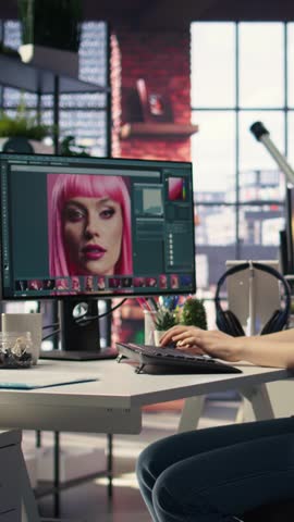 Vertical Video Photographer manages delivery service for a distribution company, focusing on packaging and express shipping. Freelancer using editing software to create content as a hobby