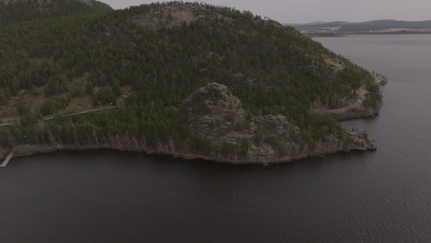 Zhumbaktas Rock Blue Bay Burabay Forest Autumn, Kazakhstan