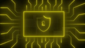 Futuristic digital shield with glowing keyhole on circuit board background. - Powered by Shutterstock - Get 15% off with code: PIKWIZARD15
