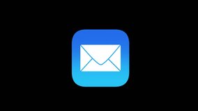 eMail inbox icon with alert counter increasing on black screen ANIMATION - Powered by Shutterstock - Get 15% off with code: PIKWIZARD15