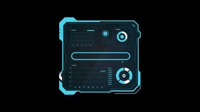 Futuristic Blue Loading Bars and Frames HUD Elements. High Tech Holographic Interface Vector Illustration with 3D depth layers and interactive dashboard-style visuals. - Powered by Shutterstock - Get 15% off with code: PIKWIZARD15