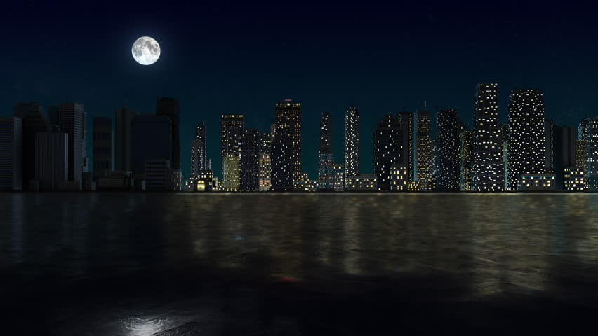 Blackout Crisis in City at Night