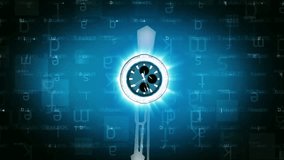 Futuristic Clock Interface Animation Background - Powered by Shutterstock - Get 15% off with code: PIKWIZARD15