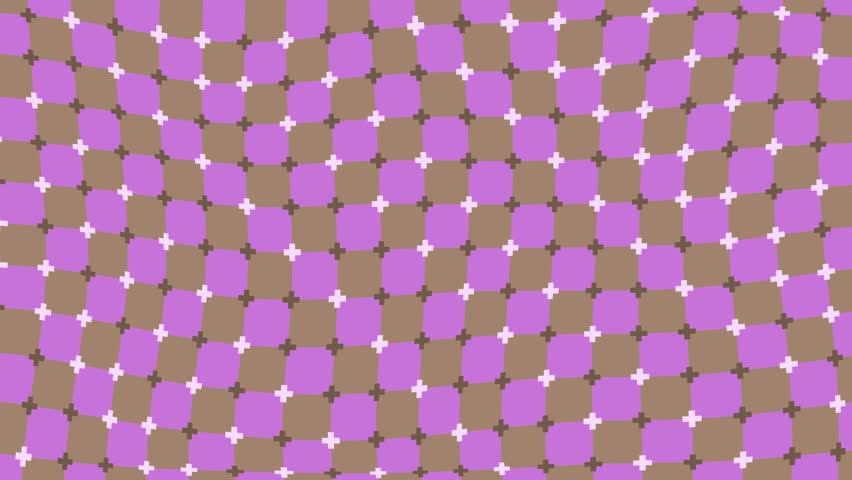 Animated hypnotic geometric background with optical illusion effect. Pixel art style seamless loop animation with psychedelic and abstract pattern.