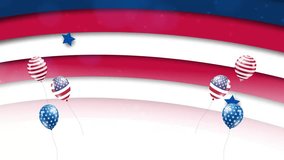 happy 4th of july independence day celebration motion graphic video with balloon abstract backround design - Powered by Shutterstock - Get 15% off with code: PIKWIZARD15