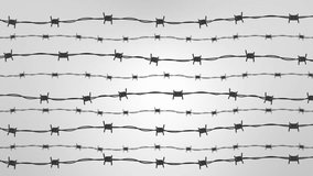 Barbed wire pattern, confinement or security, restriction, protection, or boundaries protection, boundaries, security, restriction safety. confinement, risk, protection. law enforcement barriers, 4k - Powered by Shutterstock - Get 15% off with code: PIKWIZARD15