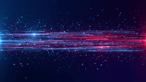 Hi-tech background Cyber stream Lines tunnel Data Transmission HUD elements. Futuristic interface. Abstract Digital Cyber Surface. neon Data deep learning computer machine. AI artificial intelligence - Powered by Shutterstock - Get 15% off with code: PIKWIZARD15