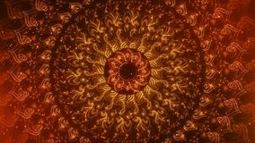 Golden Mandala Pattern Radiating Abstract Light spiritual, Festival background animation for yoga event, music festival vj performance luxurious, patterns celebration, tradition, cultural richness. - Powered by Shutterstock - Get 15% off with code: PIKWIZARD15