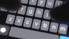 A close-up shot of hands typing on a smartphone's on-screen keyboard, showcasing quick, precise finger movements and modern mobile interaction - Powered by Shutterstock - Get 15% off with code: PIKWIZARD15