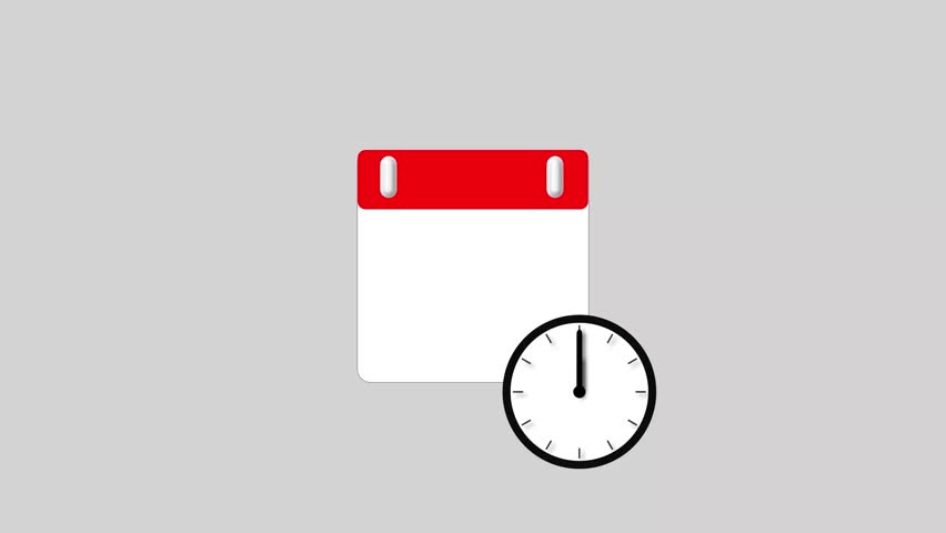 August month 20 date calendar icon animation. simple calendar design concept background animation 4k video.