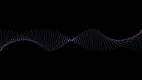 Purple and blue dotted wave patterns animation on black background - Powered by Shutterstock - Get 15% off with code: PIKWIZARD15