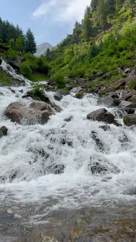 Waterfall in Kel, Azad Kashmir Pakistan 