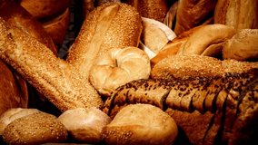 Assorted Artisan Breads and Baked Goods Close-Up - Powered by Shutterstock - Get 15% off with code: PIKWIZARD15