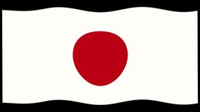 Candlestick chart animation over Japan's flag, illustrating market trends with fluctuating green and red bars - Powered by Shutterstock - Get 15% off with code: PIKWIZARD15