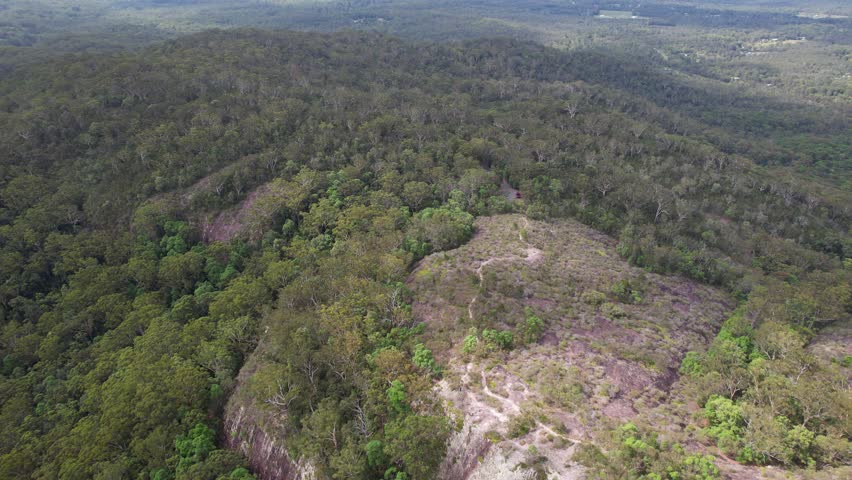 Drone Shot Over Tewantin Forest Reserve In Tinbeerwah, Australia