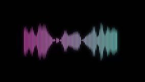 Audio sound waveform animation on a black background - Powered by Shutterstock - Get 15% off with code: PIKWIZARD15