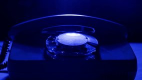 Retro vintage phone, A yellow rotary telephone is displayed on a wooden desk, adding a nostalgic touch - Powered by Shutterstock - Get 15% off with code: PIKWIZARD15