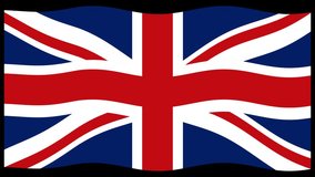 Dynamic line graphs overlay a waving UK flag, illustrating economic trends with vibrant colors and fluid transitions - Powered by Shutterstock - Get 15% off with code: PIKWIZARD15