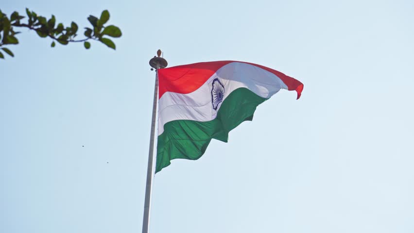 Closeup Shot of Indian Flag