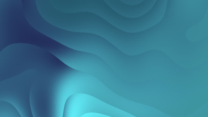 A glowing aquamarine gradient with fluid motion, perfect for futuristic UI mockups and sci-fi trailers, simple aesthetic loop background