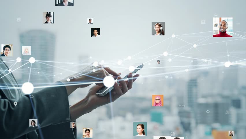 Concept of business people using smartphones and multinational human resources network - Powered by Shutterstock - Get 15% off with code: PIKWIZARD15