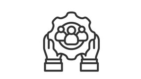 Animated human resources icon. Perfect for employee, business, team, company, teamwork, career, professional, corporate, manager, staff, office, partnership, management, businessman and development - Powered by Shutterstock - Get 15% off with code: PIKWIZARD15