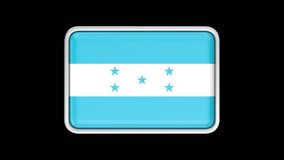 Spinning flag of Honduras on black background - Powered by Shutterstock - Get 15% off with code: PIKWIZARD15