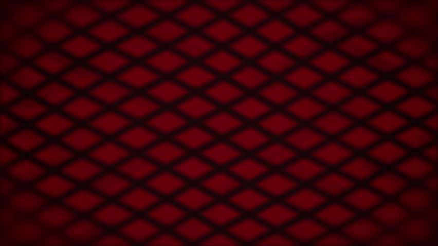 Blurry rhombus red led dots Led lights display animation 3d technology abstract modern background, neon light flashing tunnel and blinking flash lights stage backlights copy space for logos, titles an