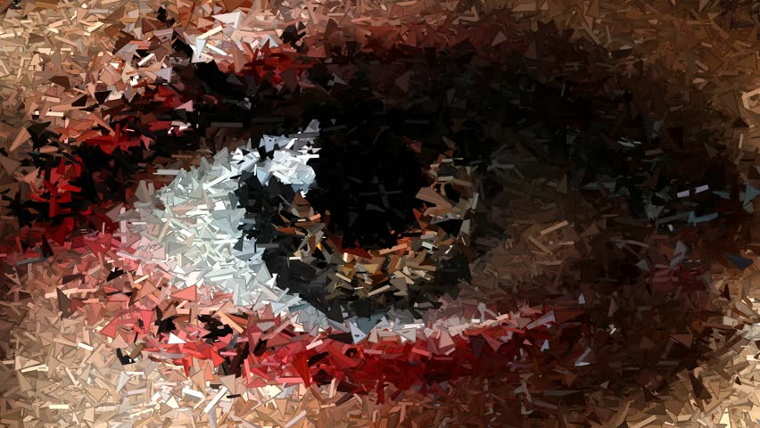 Reflection, Elegant Background, Eye Made of Sharp Fragments, Paints, Painting, Exclusive
