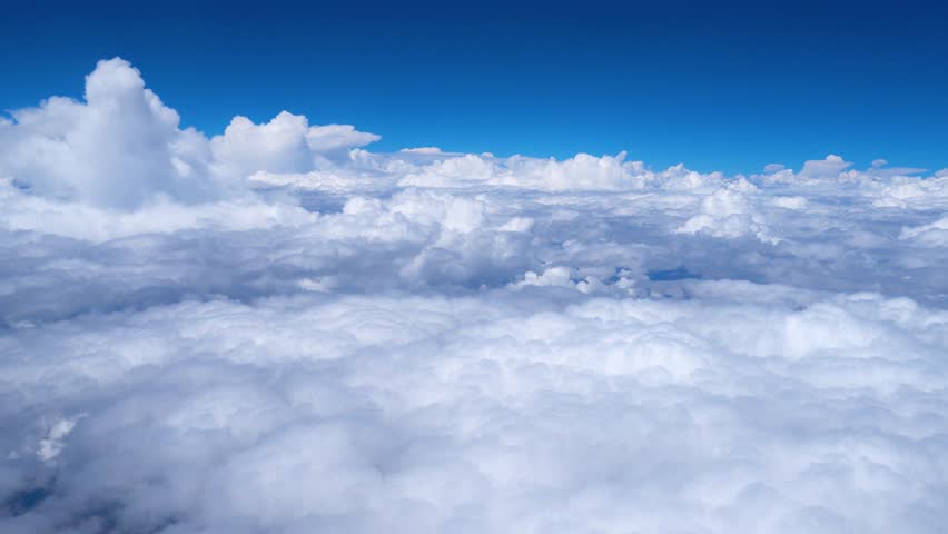 Thick clouds cover the high plateau creating a stunning natural landscape