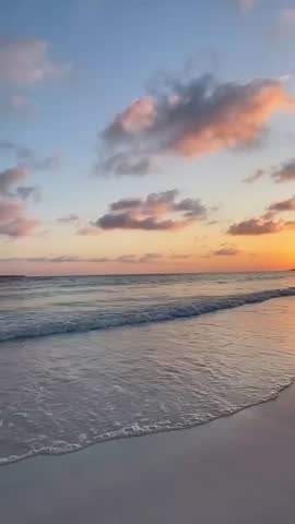 feeling sensasional and phenomenic to beautiful landscape sunset in beach