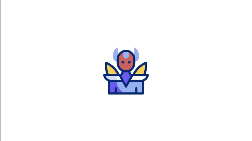 Supervillian Animated Icon v7 This video features a captivating animation of an icon designed to enhance your projects.Supervillian Animated Icon v7