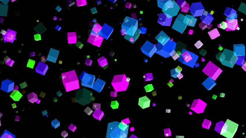 Rubik cube animation with colorful cubes on a black background. Ideal for presentations, educational materials, puzzles, games, and marketing content.