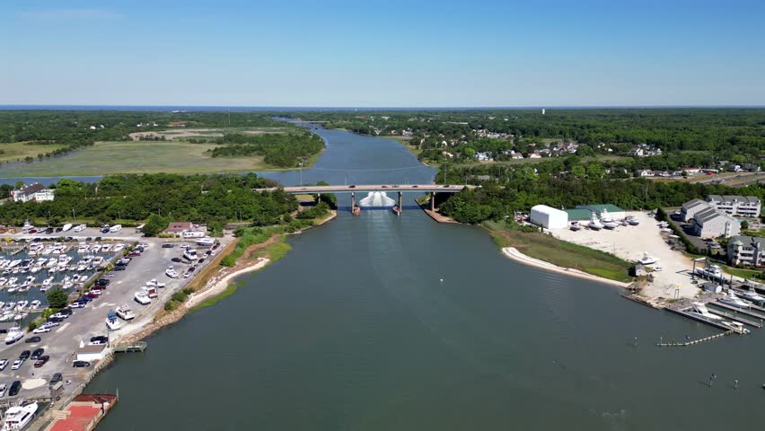 Aerial view of Cape May Harbor, New Jersey