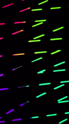 Flashing multicolored lights in seamless loop. Dynamic lighting animation for music videos, stage effects, and visual media.