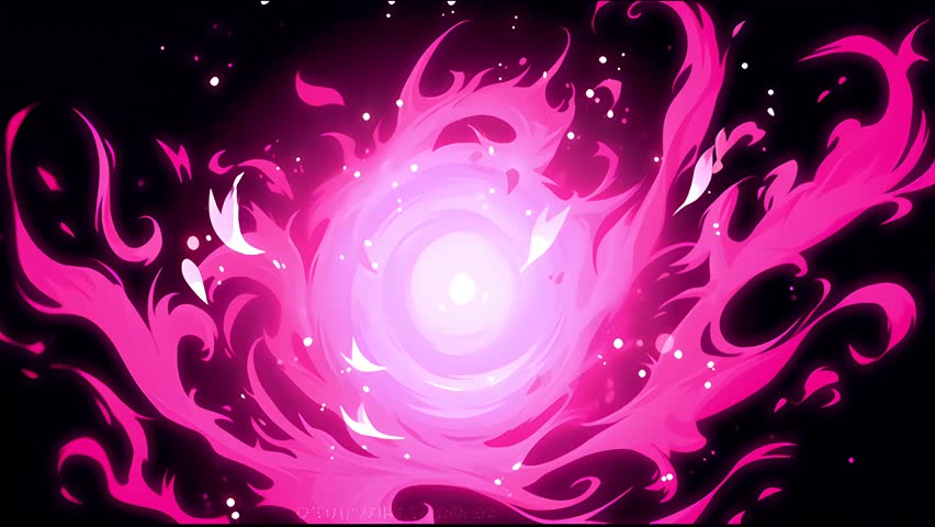 Dynamic Anime-Style Cartoon VFX Loop with comic-style visuals. Seamless 2D Animation, perfect for VJ Loops and motion graphic backgrounds.