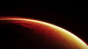 Planet Mars rotating in space with craters and a thin atmosphere - Powered by Shutterstock - Get 15% off with code: PIKWIZARD15