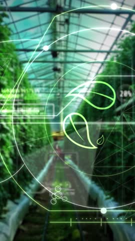 Greenhouse crop smart agricultural technology monitoring system