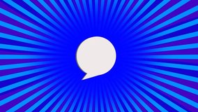 abstract Sunburst rotate 25% percent off banner with speech bubble animation.Sale,25% percent off poster for social network. rotate anime comic style line background.  Advertising, marketing speech - Powered by Shutterstock - Get 15% off with code: PIKWIZARD15