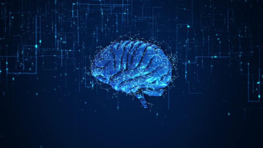 Digital Mind. Brain Artificial Intelligence Concept AI Learning and Artificial Intelligence Concept. Business, modern technology, internet and networking concept. AI brain with. 3D Illustration